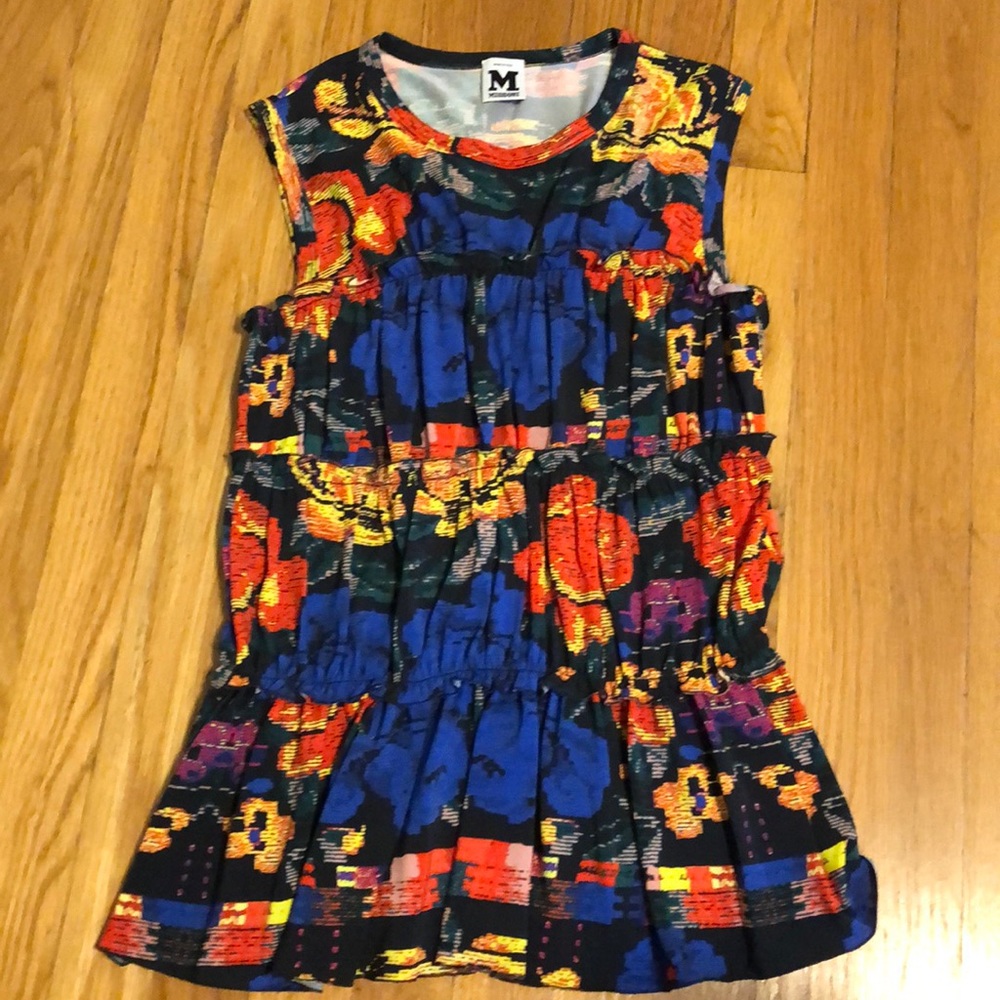 M Missoni made in Italy colorful jersey top. S.